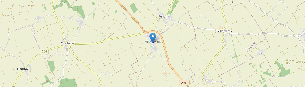 Villeromain - Carte