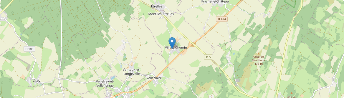 Villers-Chemin-et-Mont-lès-Étrelles - Carte