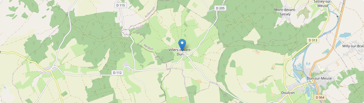 Villers-devant-Dun - Carte