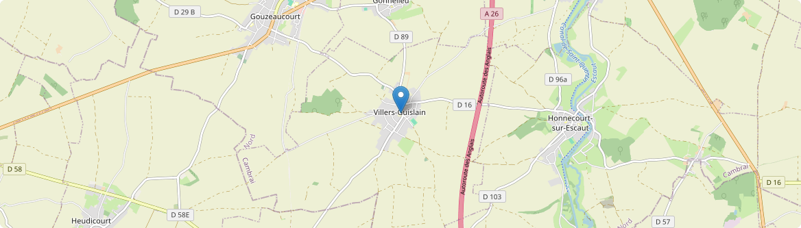 Villers-Guislain - Carte