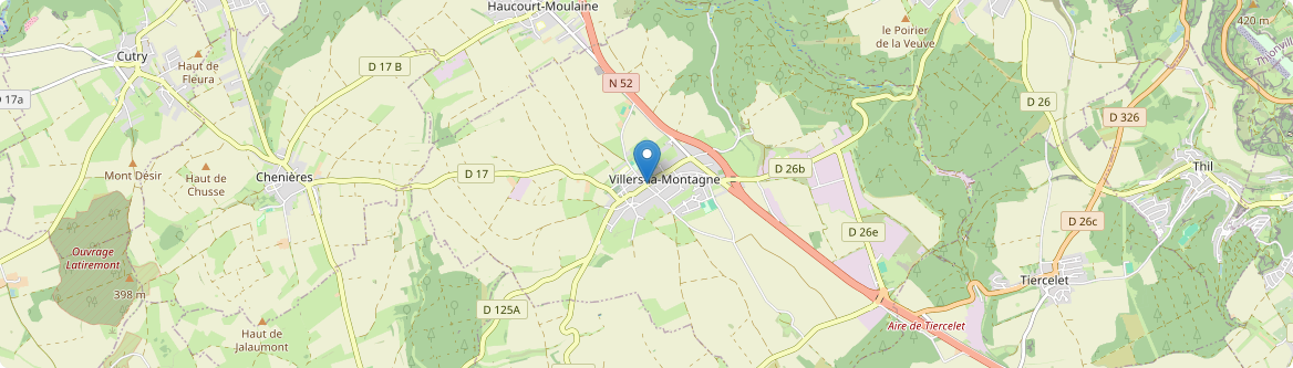 Villers-la-Montagne - Carte