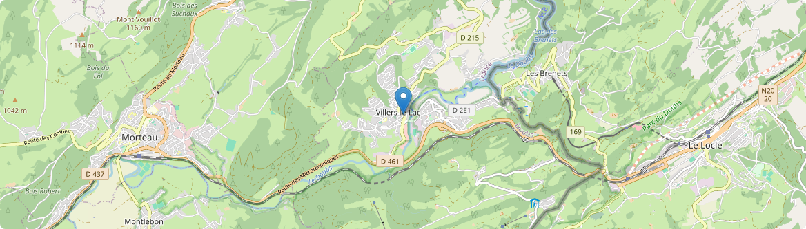 Villers-le-Lac - Carte
