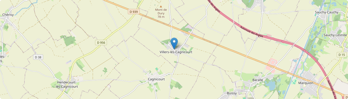 Villers-lès-Cagnicourt - Carte