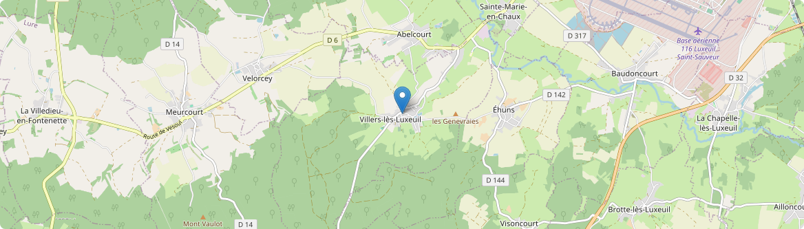Villers-lès-Luxeuil - Carte