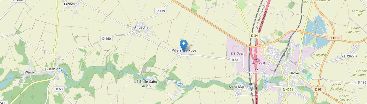 Villers-lès-Roye - Carte