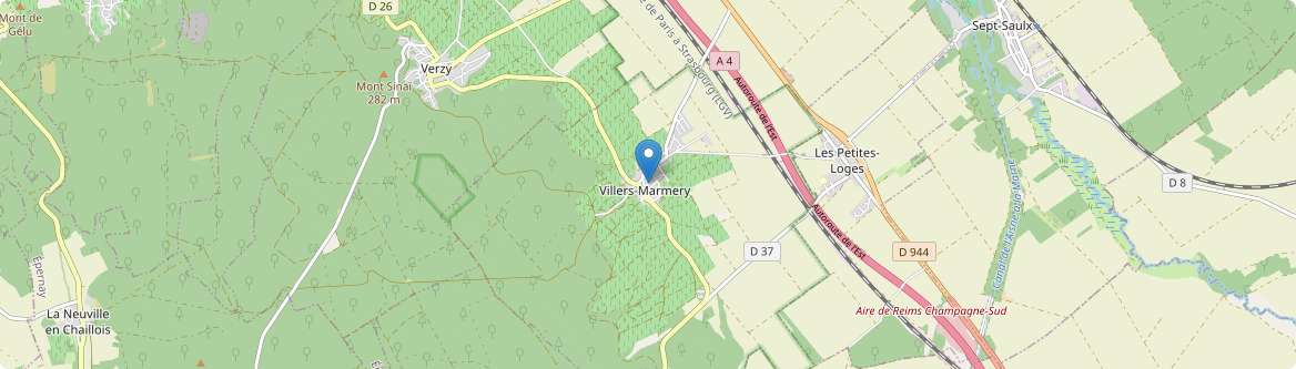 Villers-Marmery - Carte