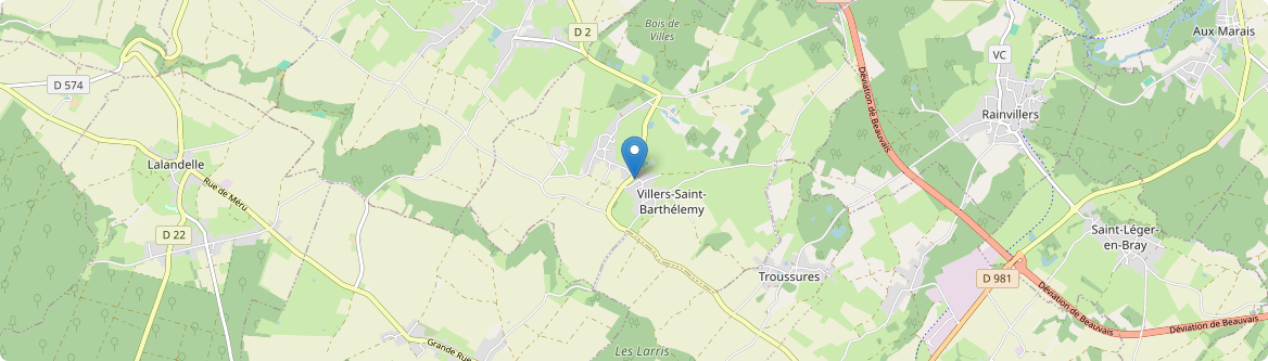 Villers-Saint-Barthélemy - Carte