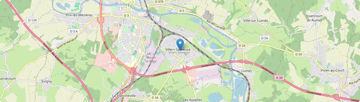 Villers-Semeuse - Carte
