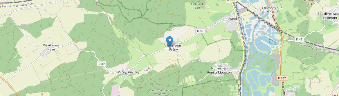 Villers-sous-Prény - Carte