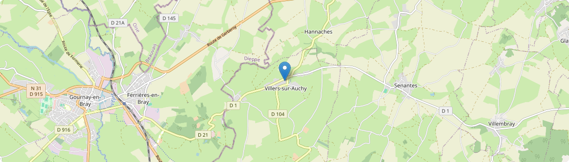 Villers-sur-Auchy - Carte