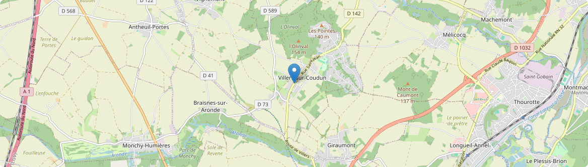 Villers-sur-Coudun - Carte