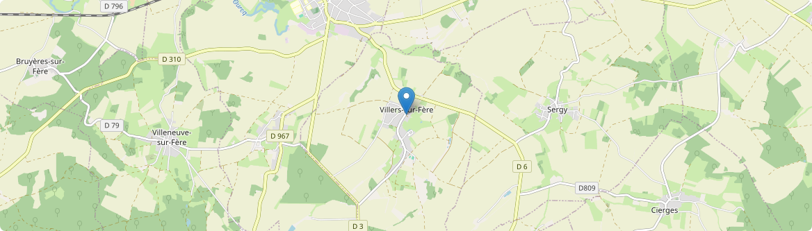 Villers-sur-Fère - Carte