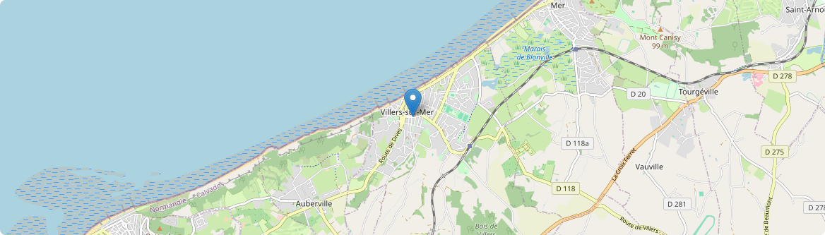 Villers-sur-Mer - Carte