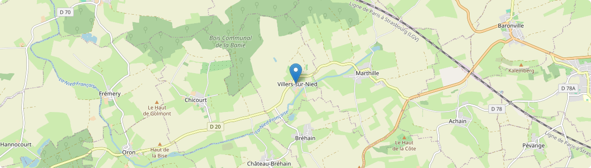 Villers-sur-Nied - Carte