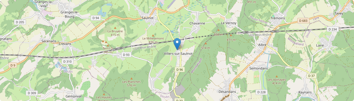 Villers-sur-Saulnot - Carte