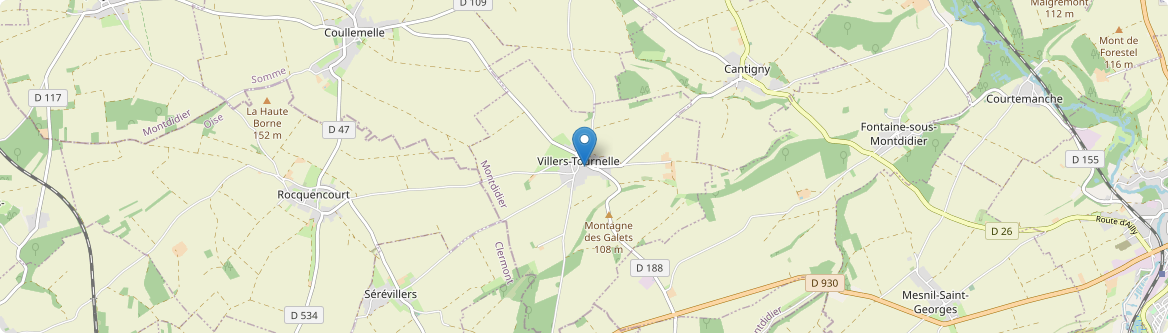 Villers-Tournelle - Carte
