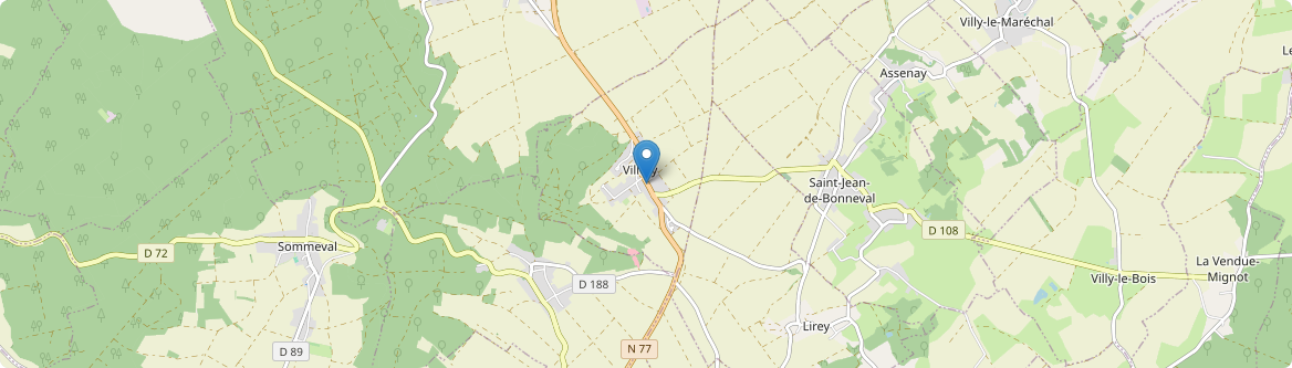 Villery - Carte