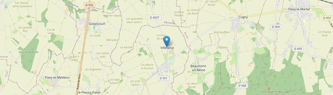 Villeselve - Carte