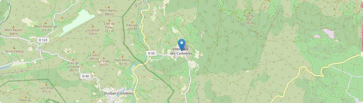 Villesèque-des-Corbières - Carte