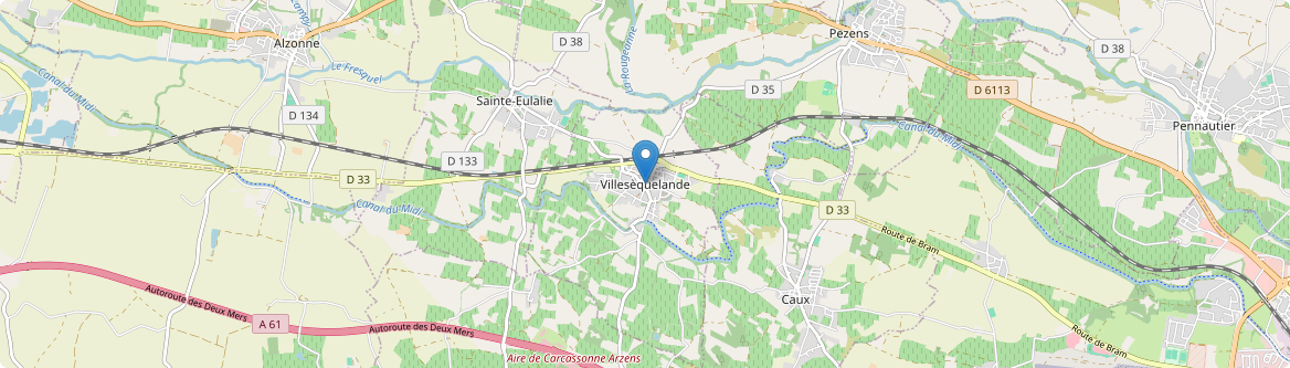 Villesèquelande - Carte