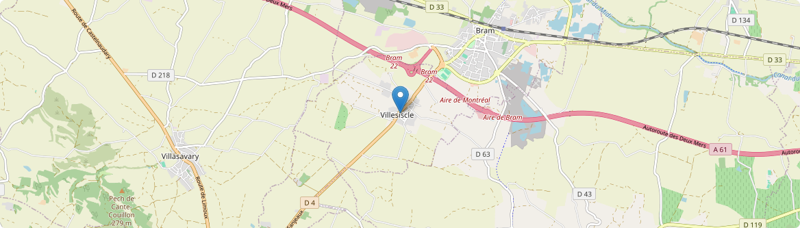 Villesiscle - Carte