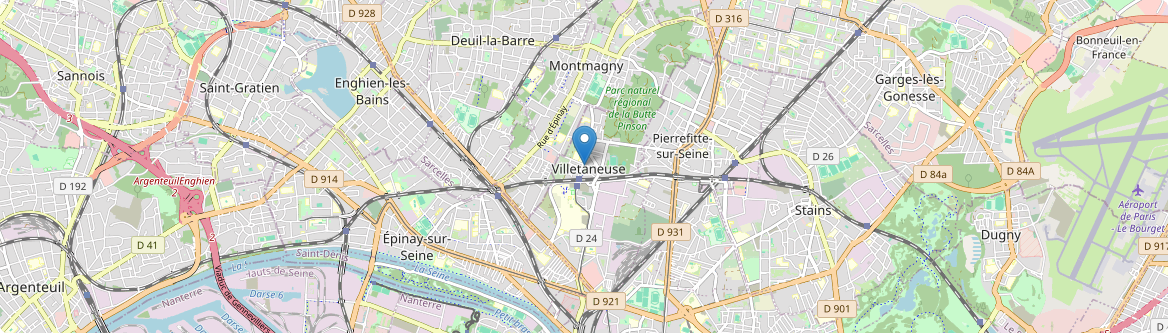 Villetaneuse - Carte