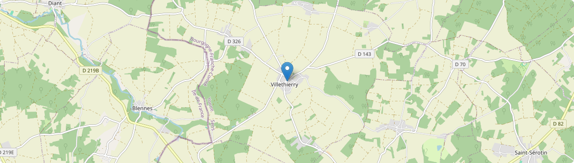Villethierry - Carte