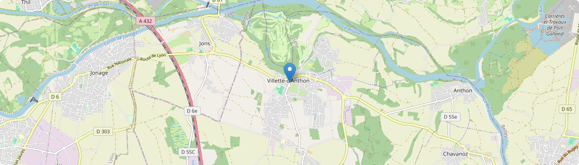 Villette-d'Anthon - Carte