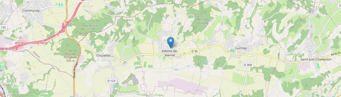 Villette-de-Vienne - Carte