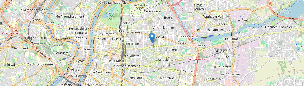 Villeurbanne - Carte