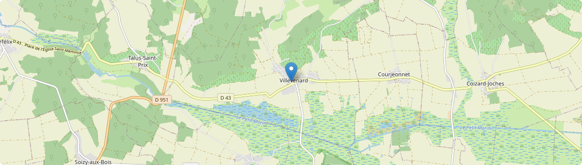 Villevenard - Carte