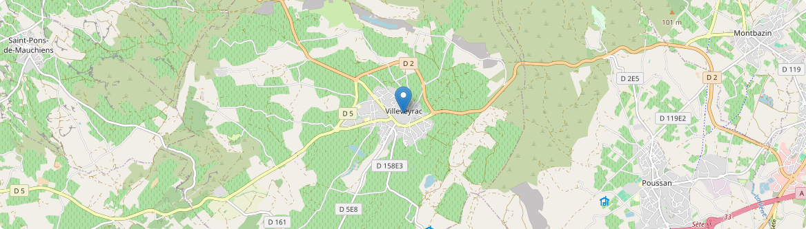 Villeveyrac - Carte