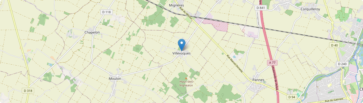 Villevoques - Carte