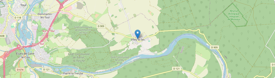 Villey-le-Sec - Carte