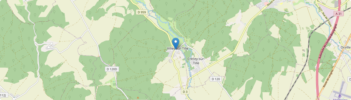 Villey-sur-Tille - Carte