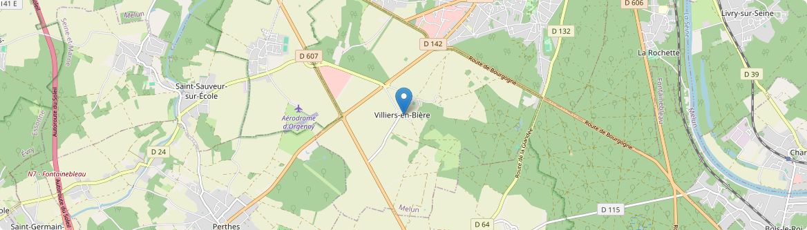 Villiers-en-Bière - Carte