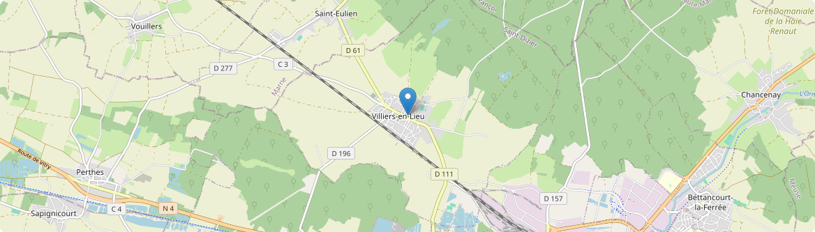 Villiers-en-Lieu - Carte