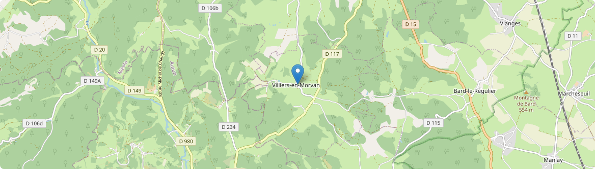 Villiers-en-Morvan - Carte