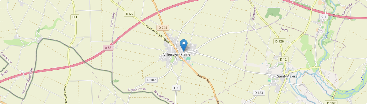 Villiers-en-Plaine - Carte