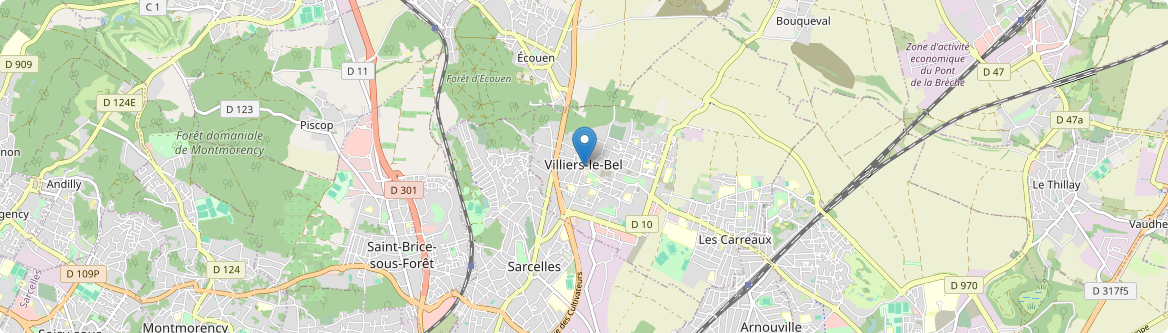 Villiers-le-Bel - Carte