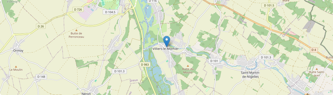 Villiers-le-Morhier - Carte