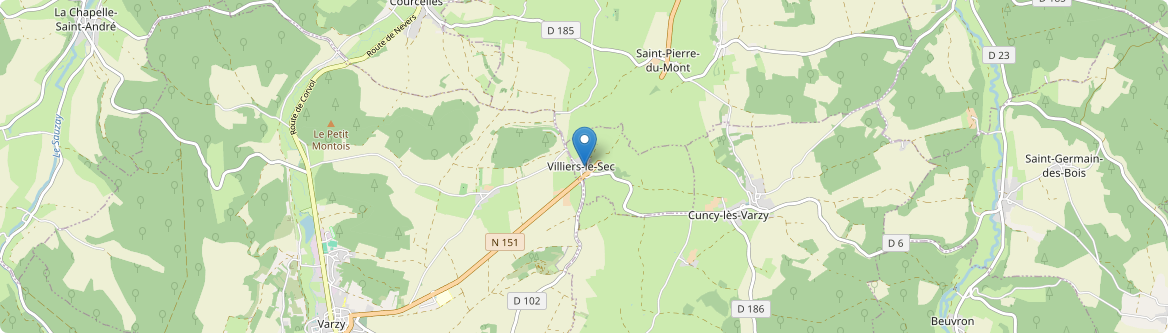 Villiers-le-Sec - Carte