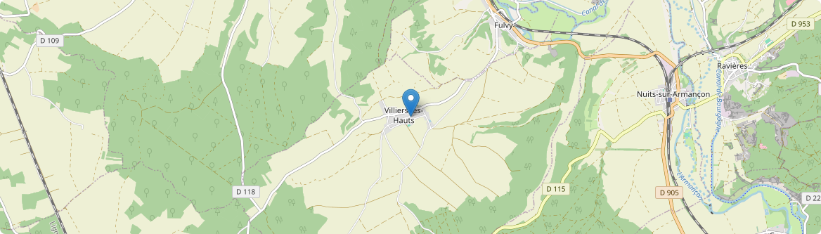 Villiers-les-Hauts - Carte