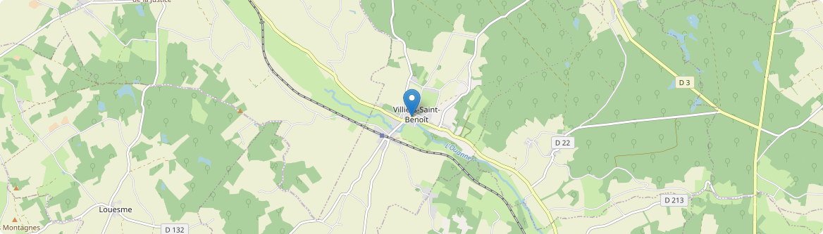 Villiers-Saint-Benoît - Carte