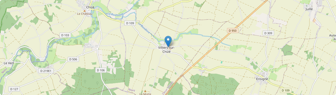 Villiers-sur-Chizé - Carte