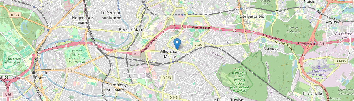Villiers-sur-Marne - Carte