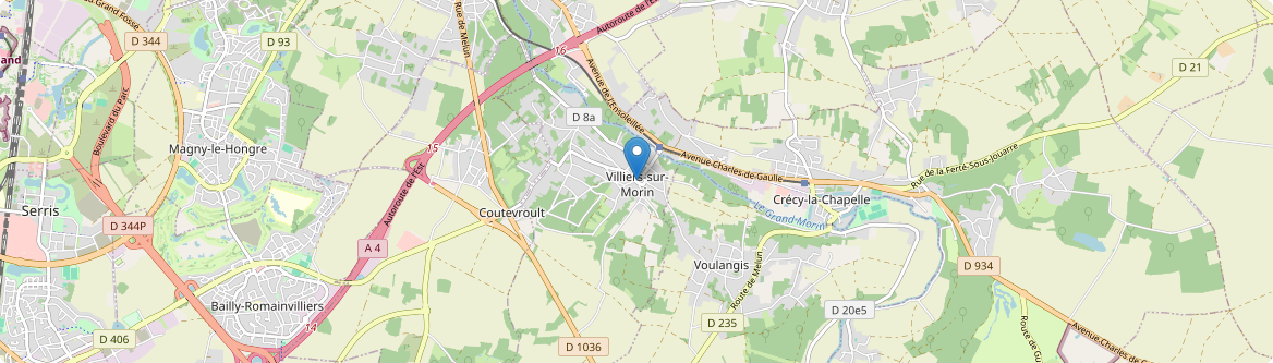 Villiers-sur-Morin - Carte