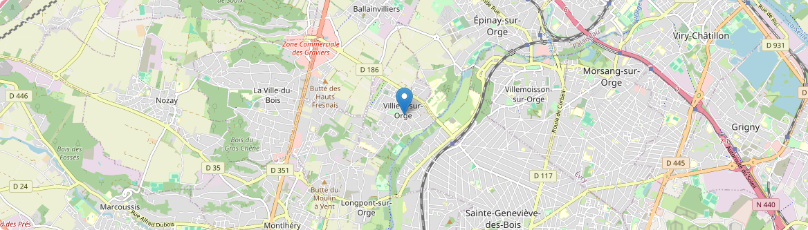 Villiers-sur-Orge - Carte