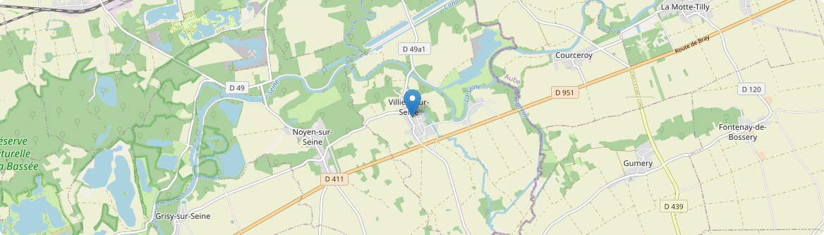 Villiers-sur-Seine - Carte