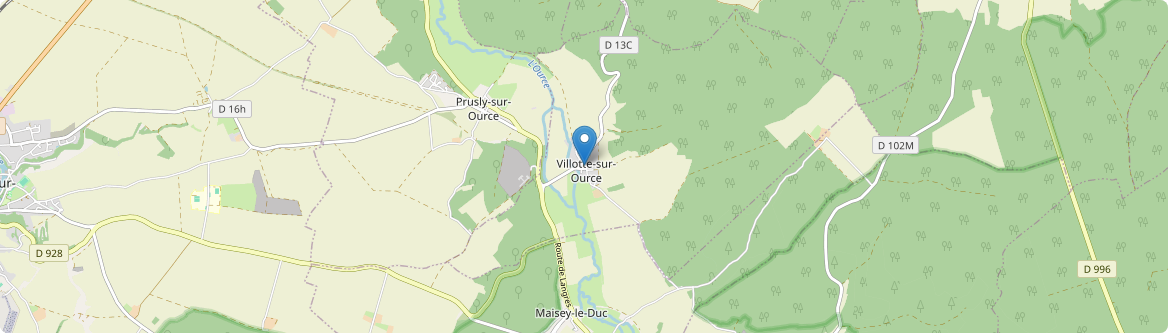 Villotte-sur-Ource - Carte